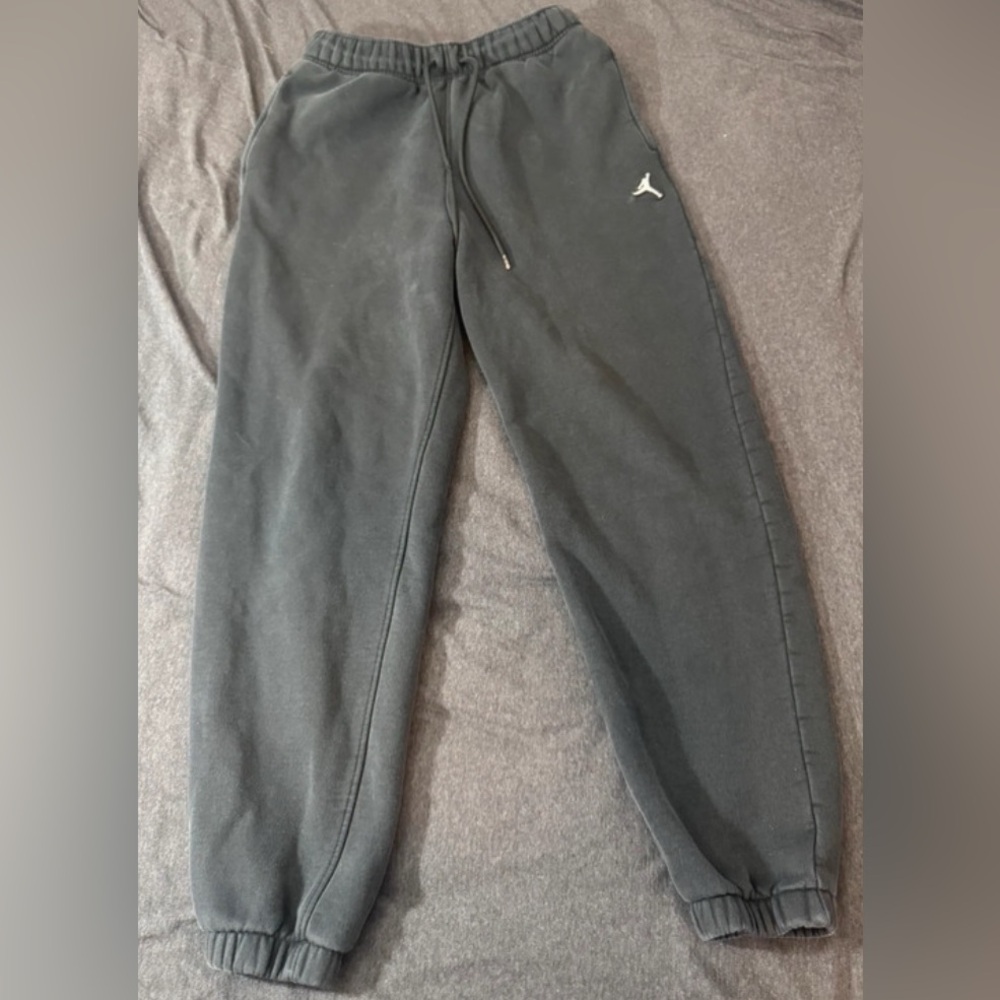 Air Jordan Sweatpants Mens Small Tapered Joggers Pockets Elastic Waist Black